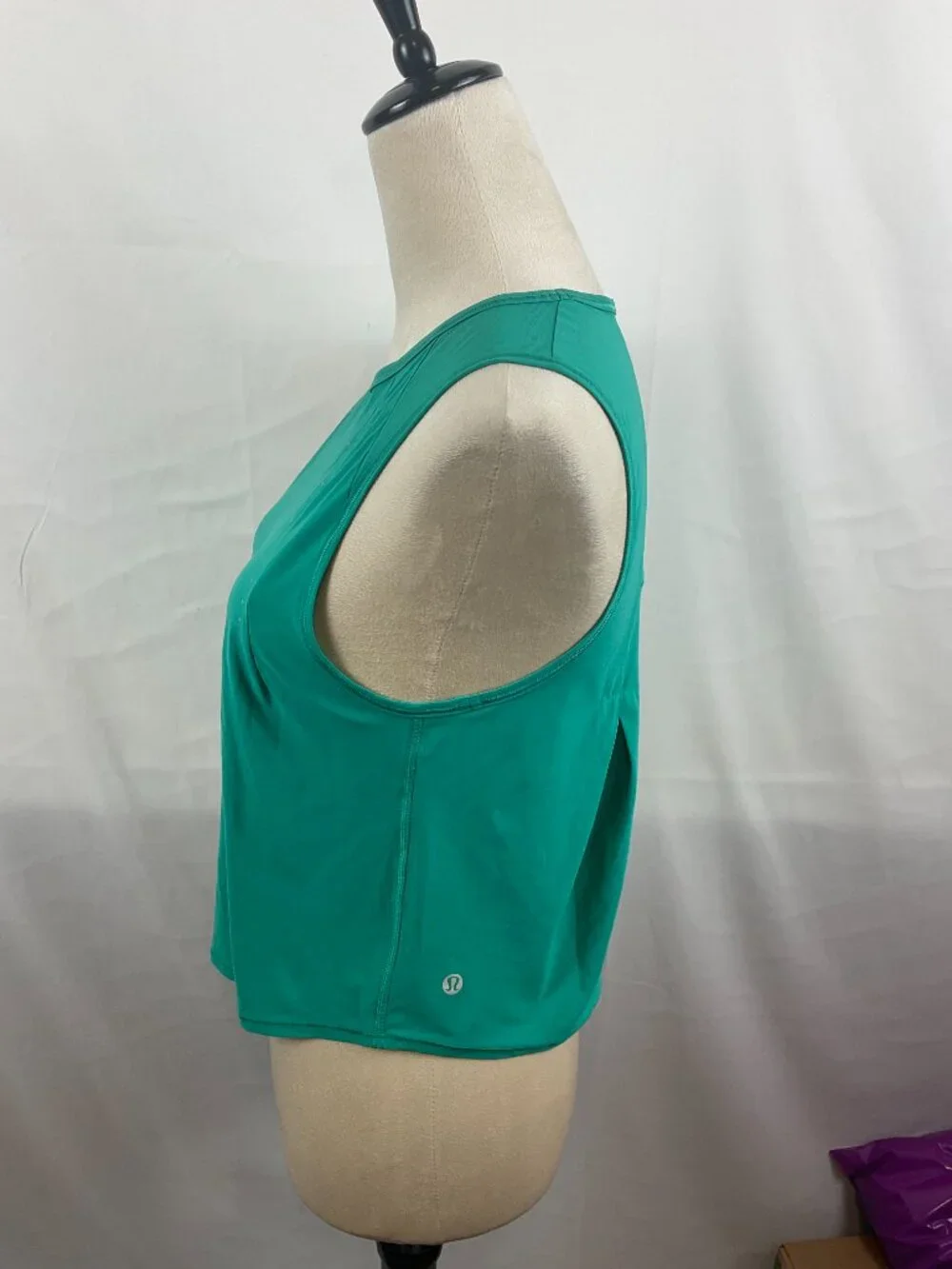 Lululemon Sculpt Crop Tank Top Pleated Emerald Green